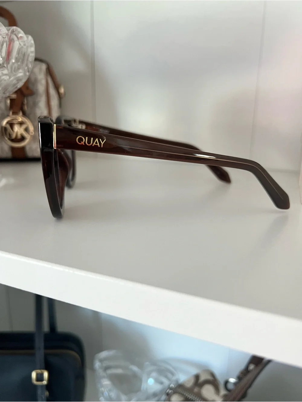 Quay Australia Brown Gradient Cat Eye Sunglasses - Picture 2 of 7